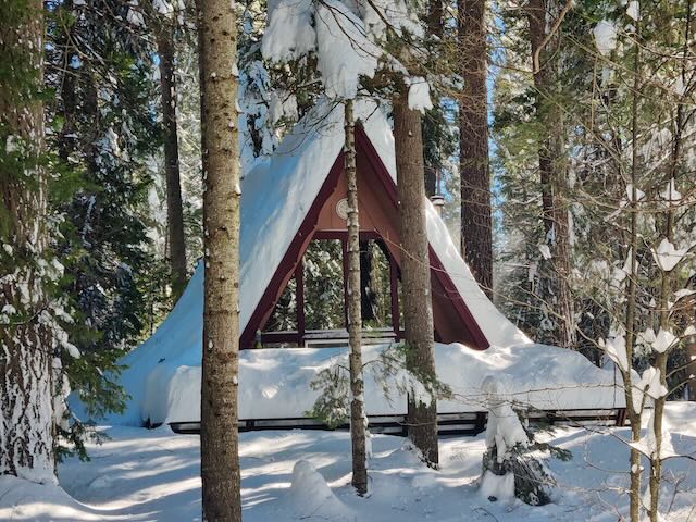 Picture of front of cabin